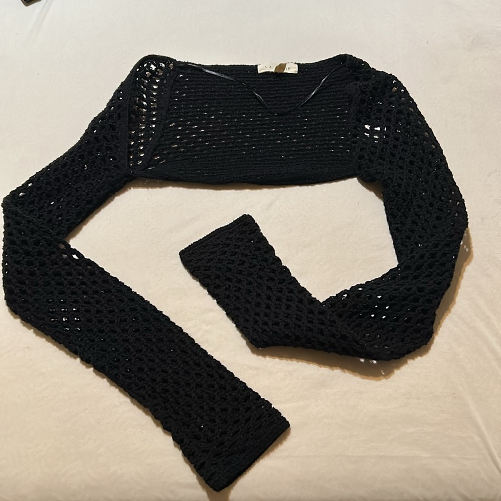 LA Hearts black Shrug Sweater - Picture 3 of 4